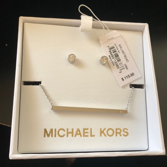 MICHAEL Michael Kors Jewelry - MK Earrings and Bar Necklace